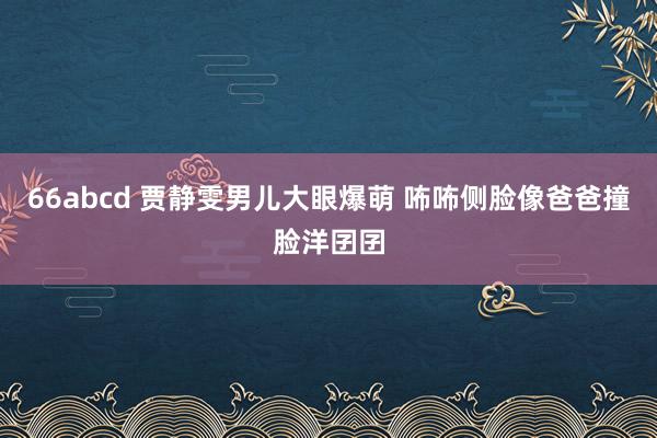 66abcd 贾静雯男儿大眼爆萌 咘咘侧脸像爸爸撞脸洋囝囝