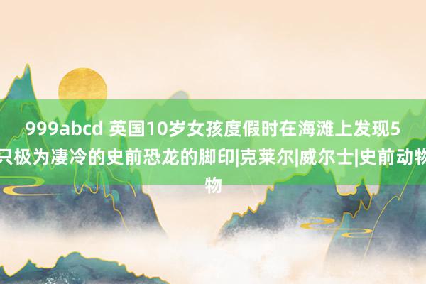 999abcd 英国10岁女孩度假时在海滩上发现5只极为凄冷的史前恐龙的脚印|克莱尔|威尔士|史前动物