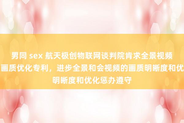 男同 sex 航天极创物联网谈判院肯求全景视频和会视频的画质